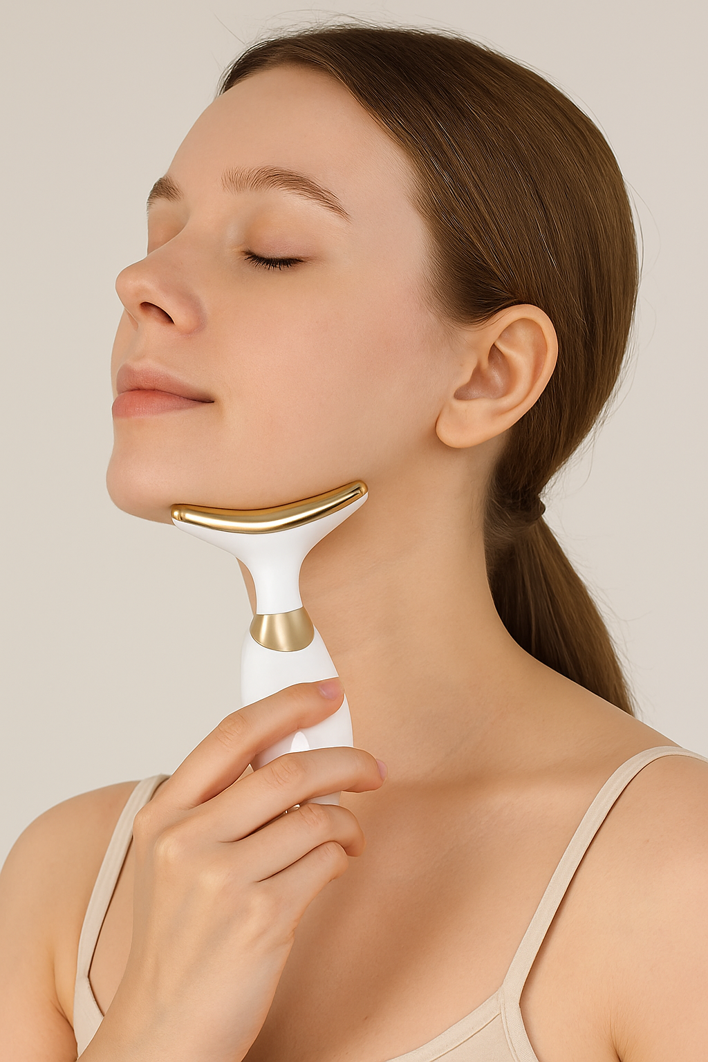 Masajeador de cuello, cara y papada con vibración Facial-Lux